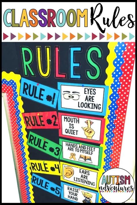 Free Classroom Rules Posters Kindergarten Classroom