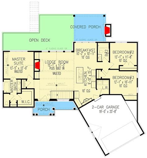 Cost Effective Craftsman House Plan On A Walkout Basement 25683ge