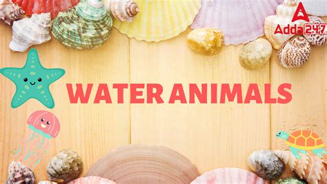50 Water Animals Name In English Sea Aquatic Animals Name