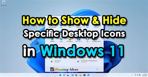 How To Show Hide Specific Desktop Icons In Windows 11 Desktop Icons Vrogue