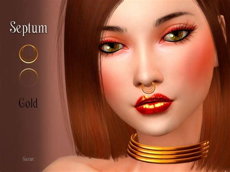 Gold Septum By Suzue At Tsr Sims 4 Updates