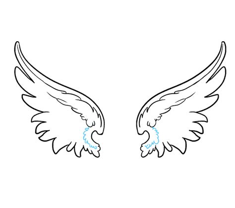 How To Draw Angel Wings Easy Step By Step Angel Wings Drawing Tutorial