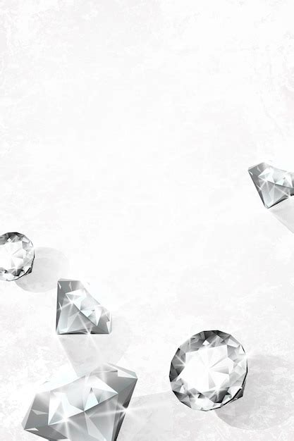 Free Vector Clear Crystal Diamond Design Vector