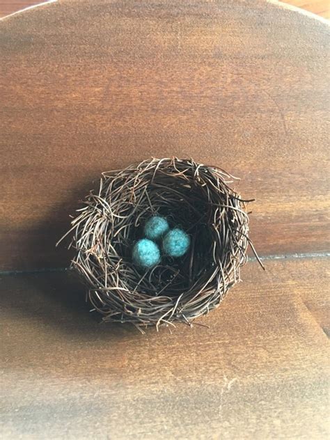 Wool Needle Felted Eggs In A Nest