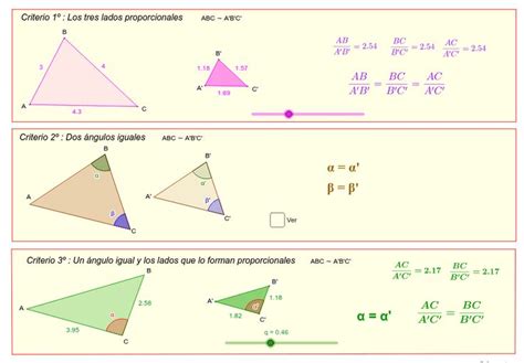 Criterios De Congruencia Y Semejanza De Figuras Geogebra Blog De Matematicas Solucion De