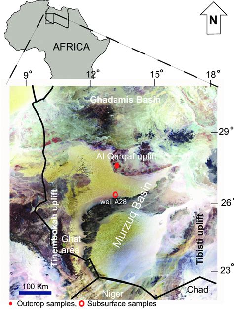 Map Of The Murzuq Basin Showing The Uplifts Arches Which Flank The