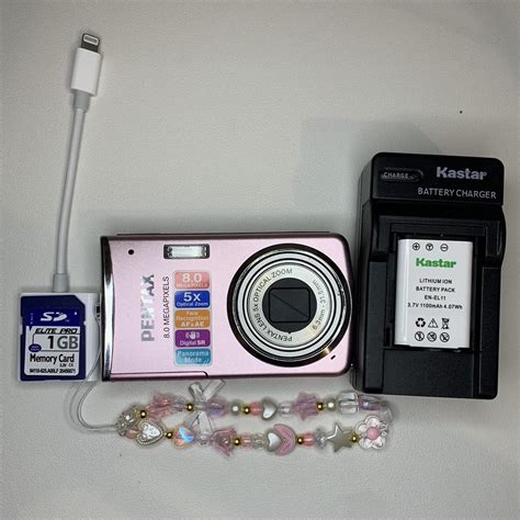Pentax Optio M50 Digital Camera Baby Pink Point Depop