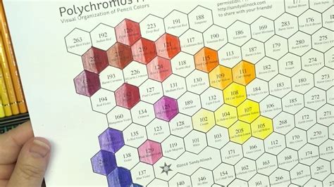 Hex Chart from Sandy Allnock, Color Pencils Version, Demo - YouTube