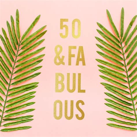 50th Birthday Banner 50 And Fabulous Gold Banner Happy Etsy