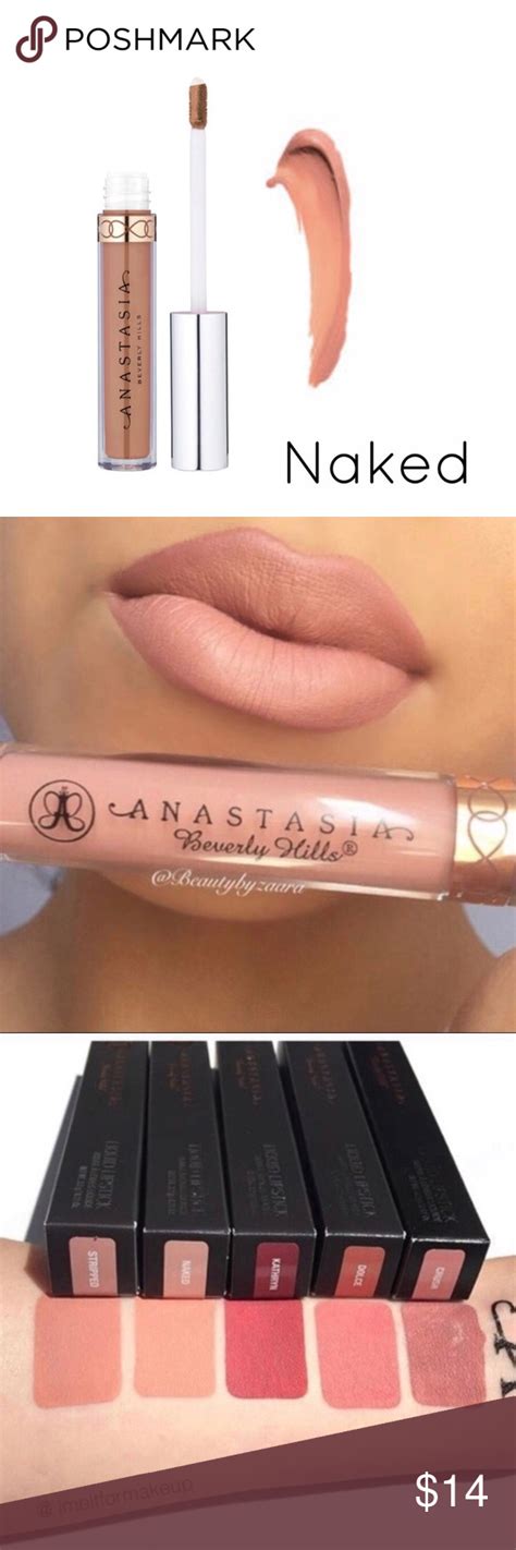 Anastasia Naked Liquid Lipstick Nib Shade Peach Nude This