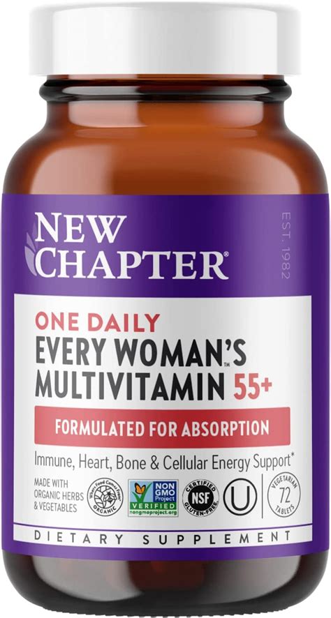 Buy New Chapter Women S Multivitamin 50 Plus For Cellular Energy Heart And Immune Support With 20