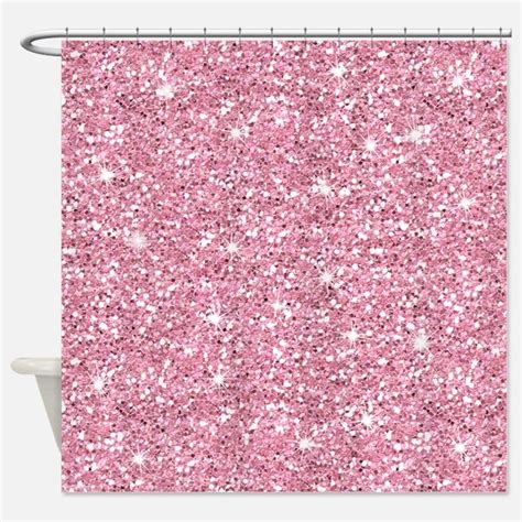Pink Glitter Shower Curtain For Pink Shower Curtains Glitter Shower
