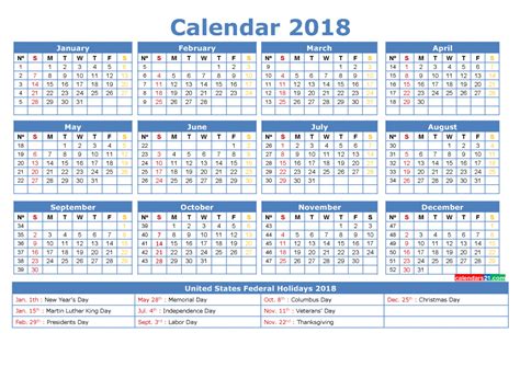 12 Month Calendar 2018 With Holidays Printable 3 July