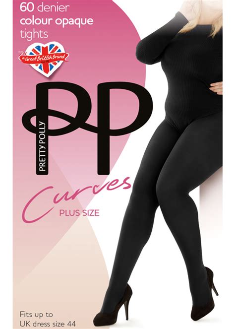 Pretty Polly Curves 60 Denier Plush Opaque Tights