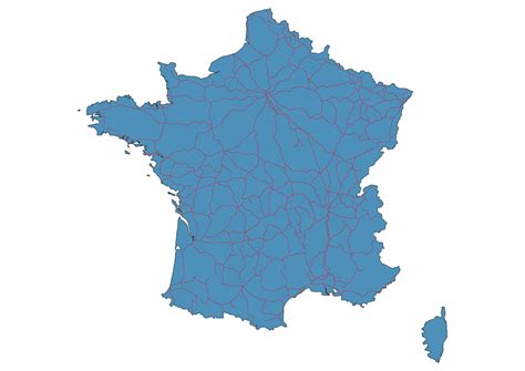 France Train Map Svg Vector Railway Map