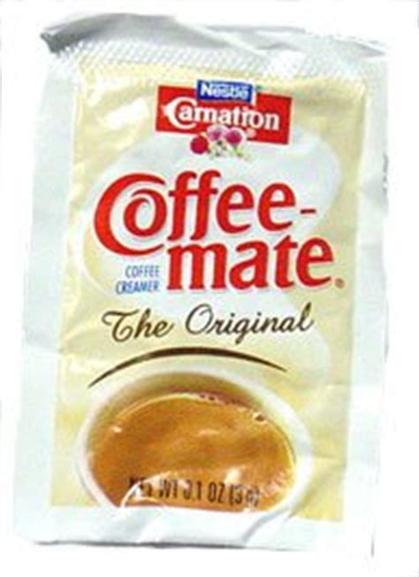 How is this the first time we're seeing this? Tea Packet: Carnation Coffee Mate Creamer Packets