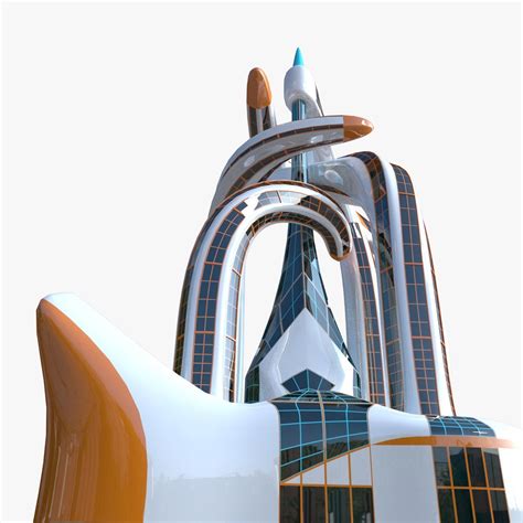Future Skyscraper 3d Model Futuristic Cgtrader