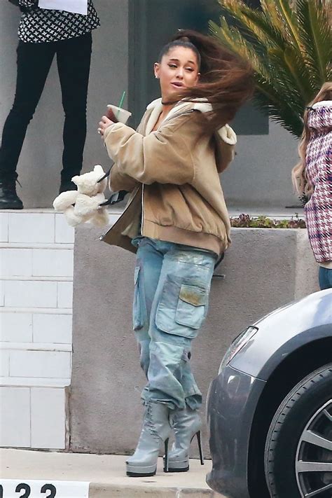 candid – ariana grande – celebrates ‘thank u, next’ hitting #1 at a