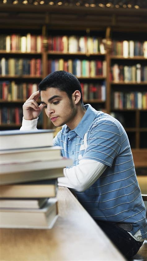 1080p Free Download Boy Studying In Library Study Library Boy