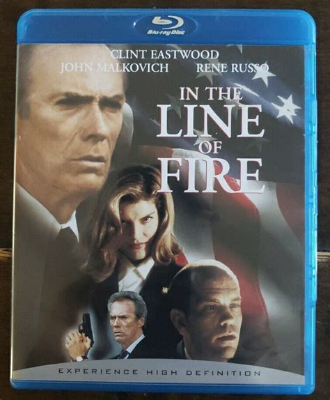 In The Line Of Fire Blu Ray Clint Eastwood Rene Russo John Malkovich Ebay