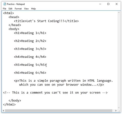 Html Lets Start Coding ~ Aja Informatix