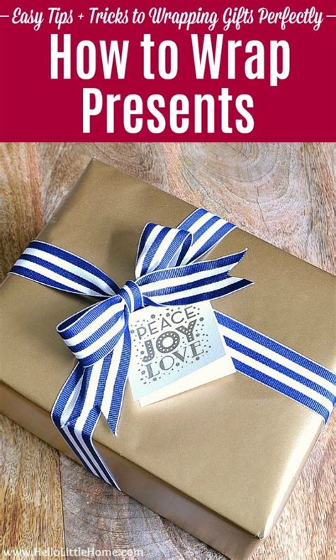 How To Wrap A Present Professionally Step By Step Hello Little Home