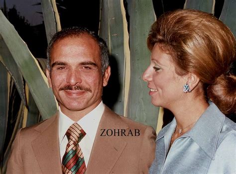 The Hashemites — King Hussein Of Jordan And Queen Noor In A Tent