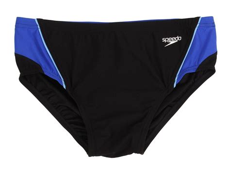Lyst Speedo Launch Splice Brief Blackblue Mens Swimwear In Black