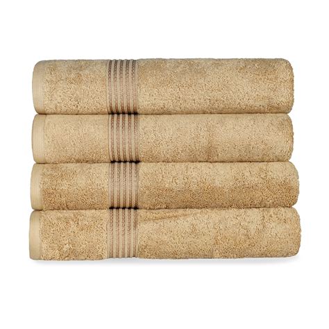 Derry Classic Ultra Soft Absorbent 4 Piece Egyptian Cotton Bath Towel