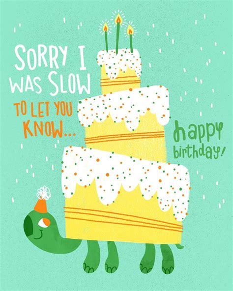 Another Belated Birthday Card Fødselsdag Billeder Fødselsdag