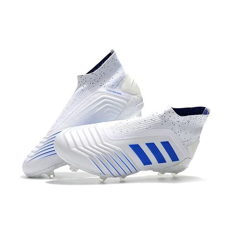 New Adidas Virtuso Predator Fg Soccer Cleats White Blue