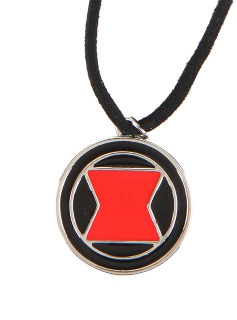 Marvel Avengers Black Widow Logo Cord Necklace Hot Topic Clipart