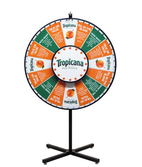 48 Inch Magnetic Graphics Prize Wheel Spinning Designs