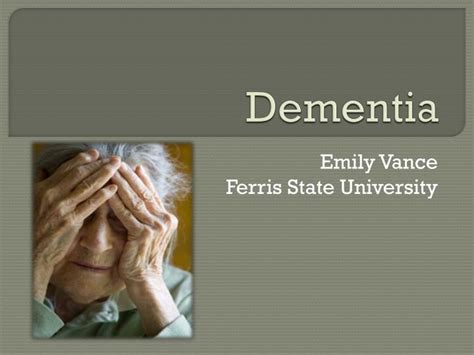 Ppt Dementia Powerpoint Presentation Free Download Id2875813