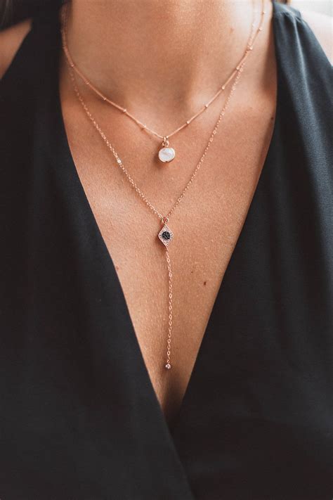 Tiny Moonstone Necklace Rose Gold Necklace Rose Gold Etsy