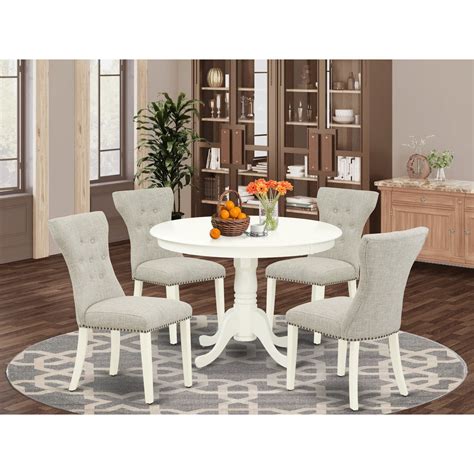 Buy East West Furniture Hlga5 Lwh 35 5 Piece Small Dining Table Set 4