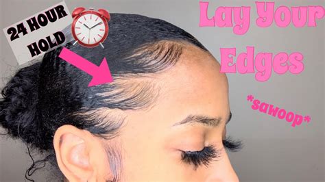 How To Lay Your Edges Lasts Up To 24hrs Youtube