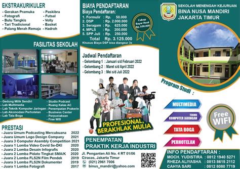 Brosur Ppdb Smk Bina Nusa Mandiri