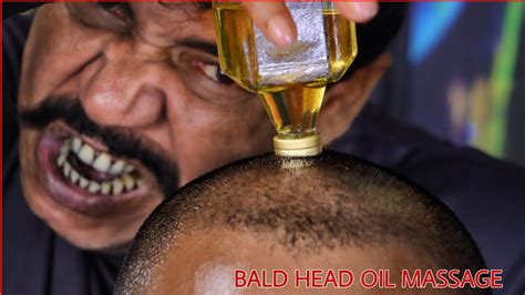 Bald Head Oil Massage By Asim Barber Asmr Satisfying Massage 4k Youtube