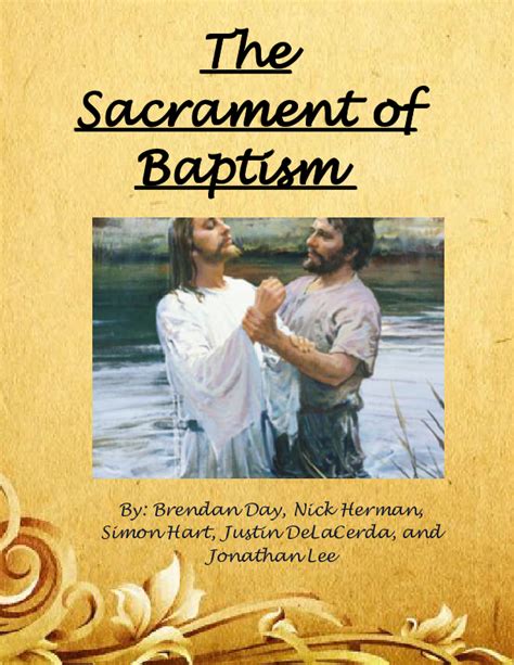 Sacrament Of Baptism Book 583992