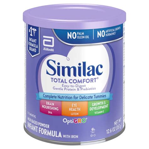 Save On Similac Total Comfort Infant Formula With Iron Milk Based
