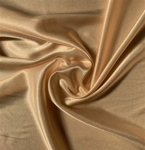 5860 Gold Crepe Back Satin Fabric By The Yard 100 Polyester