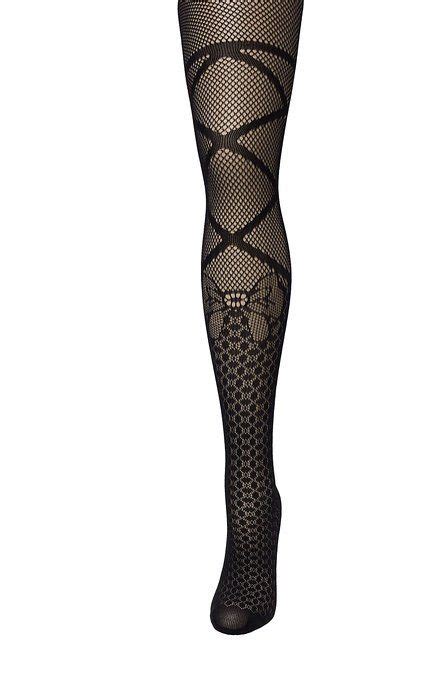 javel women s 1 pack plus size patterned tights with faux lace up design and bow panties and