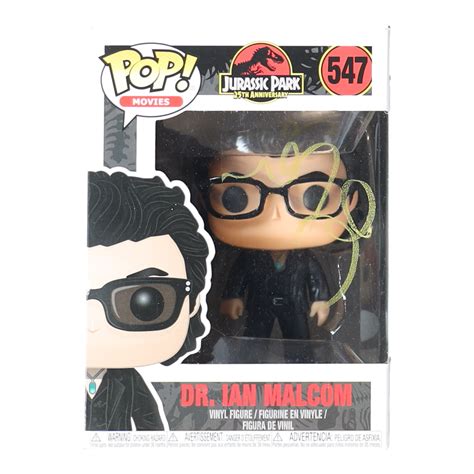 Jeff Goldblum Signed Jurassic Park Dr Ian Malcom Funko Pop