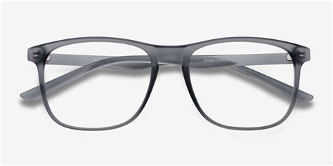 Ghent Square Matte Gray Full Rim Eyeglasses Eyebuydirect