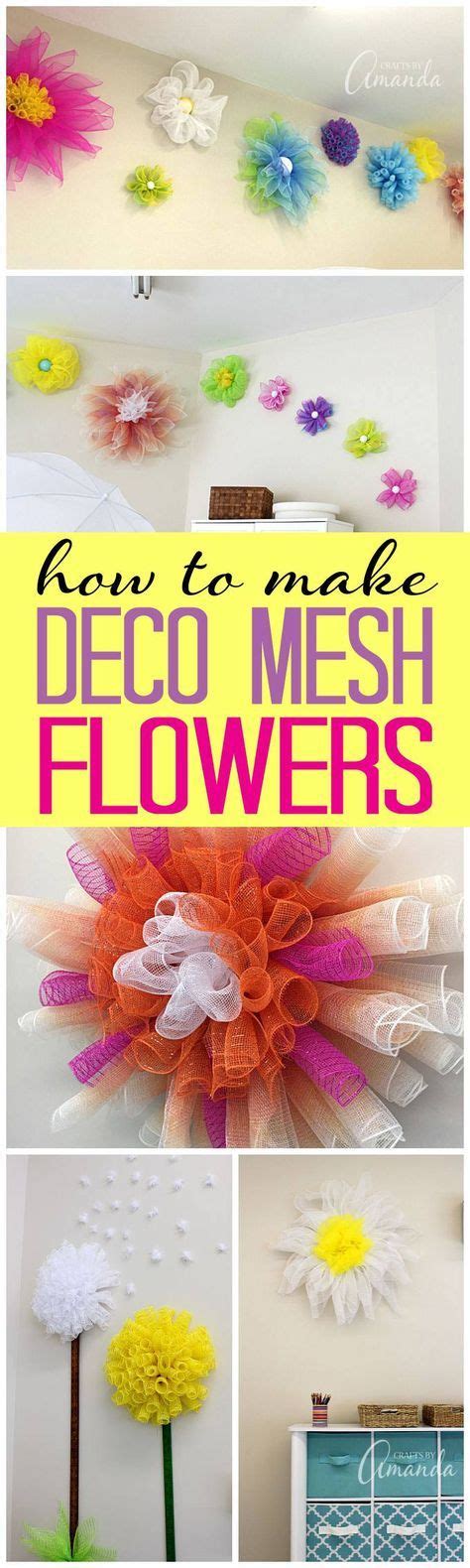 How To Make Beautiful Deco Mesh Flowers With Amanda Formaro Of Crafts