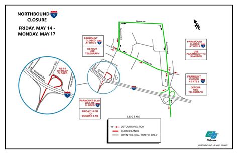 Maps 5 Freeway Closures Coming Up In Downey Nbc 7 San Diego