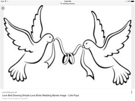 Pin By Kathy Jones On Wedding Clipart Love Birds Drawing Love Birds