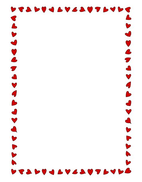 Heart Valentines Day Border Png Free Download Png All Png All