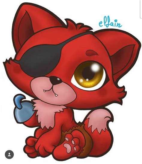 Elfain On Twitter Chibi Pirate Foxy Watch Painting Timelapse
